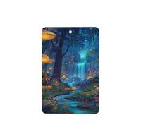 Ambientadores mágicos para coche, 4 unidades, diseño de árboles altos y brillantes, 4 unidades, tarjetas perfumadas para colgar en tabletas de aromaterapia