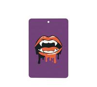 Ambientadores minimalistas de boca de vampiro con colmillos, 4 unidades, tarjetas perfumadas colgantes, tarjetas perfumadas para coche, tabletas de aromaterapia