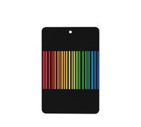 Ambientadores minimalistas de código de barras con líneas verticales para coche, 4 unidades, tarjetas perfumadas colgantes, tarjetas perfumadas para coche, tabletas de aromaterapia