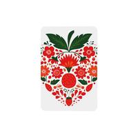 Ambientadores minimalistas de fresa con flores para coche, 4 unidades, tarjetas perfumadas colgantes, tarjetas perfumadas para tabletas de aromaterapia de coche