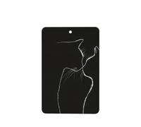 Ambientadores minimalistas simples para coche, diseño de silueta de gato, 4 unidades, tarjetas perfumadas colgantes, tarjetas perfumadas para tabletas de aromaterapia de coche, 4 unidades