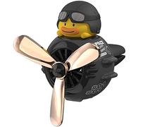 Ambientadores para automóvil, diseño de piloto guerrero negro, lindo difusor de coche, hélice giratoria, ventilador de salida de aire automotriz, decoración creativa de perfume para automóvil,