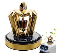 Ambientadores para automóviles, Difusor de aromaterapia para automóviles | Eliminador de olores de corona giratoria con energía solar - Fragancia duradera, decoración interior de automóviles para vehí