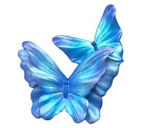 Ambientadores para coche, bonito ambientador para coche, el diseño de mariposa cuenta con una textura de alta gama y un aspecto exquisito, clips de ventilación para ventilación cuadrada redonda (azul)