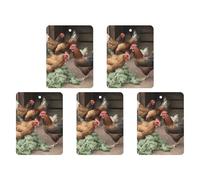ambientadores para coche colgantes con fragancia, pastillas aromáticas para el espejo retrovisor, ambientadores para coche con diseño de gallinas de granja, ideales para el dormitorio, el armario o