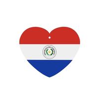 Ambientadores para coche con forma de corazón, diseño de bandera de Paraguay, 6 unidades, tabletas de aromaterapia para coche, armario de zapatos, elimina olores