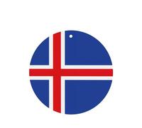 Ambientadores para coche, diseño de bandera de Islandia, juego de 6 tarjetas para colgar, proporciona un aroma duradero para el automóvil y el hogar