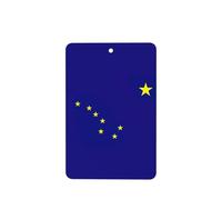 Ambientadores para coche, diseño de bandera del estado de Alaska, juego de 6 tarjetas para colgar, proporciona un aroma duradero para el automóvil y el hogar