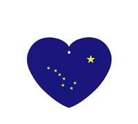 Ambientadores para coche, diseño de bandera del estado de Alaska, juego de 6 tarjetas para colgar, proporciona un aroma duradero para el automóvil y el hogar