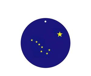Ambientadores para coche, diseño de bandera del estado de Alaska, juego de 6 tarjetas para colgar, proporciona un aroma duradero para el automóvil y el hogar