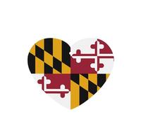 Ambientadores para coche, diseño de bandera del estado de Maryland, juego de 6 tarjetas para colgar, proporciona un aroma duradero para el automóvil y el hogar