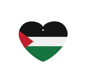 Ambientadores para coche, diseño de bandera del Estado de Palestina, 6 unidades, en forma de corazón, para colgar, tabletas de aromaterapia, ambientadores perfumados para dormitorio y baño