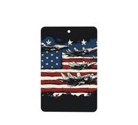 Ambientadores para coche, diseño de bandera estadounidense y aviones de combate, 4 unidades, tarjetas perfumadas colgantes, tarjetas perfumadas para tabletas de aromaterapia de coche