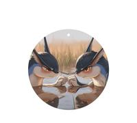 Ambientadores para coche, diseño de bestia puntiaguda, 4 unidades, forma redonda, para colgar, aromaterapia, ambientadores perfumados para dormitorio y baño