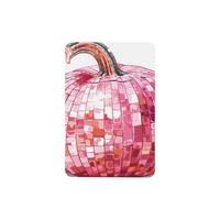Ambientadores para coche, diseño de bola de discoteca brillante, color rosa calabaza, 4 unidades, tarjetas perfumadas para colgar, tarjetas perfumadas para coche, tabletas de aromaterapia