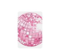 Ambientadores para coche, diseño de bola de discoteca, color rosa, 4 unidades, tarjetas perfumadas para colgar en tabletas de aromaterapia