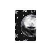Ambientadores para coche, diseño de bola de discoteca y estrellas plateadas, 4 unidades, tarjetas perfumadas para colgar en tabletas de aromaterapia