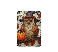 Ambientadores para coche, diseño de búho, sombrero de bruja, calabaza de Halloween, 4 unidades, tarjetas perfumadas colgantes, tarjetas perfumadas para coche, tabletas de aromaterapia