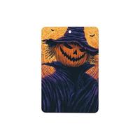 Ambientadores para coche, diseño de cabeza de calabaza, espantapájaros, cabeza de bruja, 4 unidades, tarjetas perfumadas colgantes, tarjetas perfumadas para coche, tabletas de aromaterapia