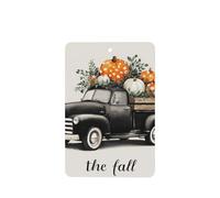 Ambientadores para coche, diseño de camión vintage con calabazas, 4 unidades, tarjetas perfumadas colgantes, tarjetas perfumadas para coche, tabletas de aromaterapia