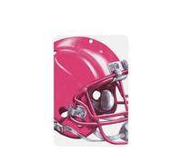 Ambientadores para coche, diseño de casco de fútbol en color rosa intenso, 4 unidades, tarjetas perfumadas para colgar en tabletas de aromaterapia