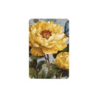 Ambientadores para coche, diseño de flores de peonía amarilla y mariposa, 4 unidades, tarjetas perfumadas para colgar en tabletas de aromaterapia