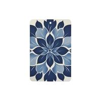 Ambientadores para coche, diseño de flores grandes en azul marino, 4 unidades, tarjetas perfumadas para colgar en tabletas de aromaterapia