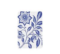 Ambientadores para coche, diseño de flores indias azules y blancas, 4 unidades, tarjetas perfumadas para colgar en tabletas de aromaterapia
