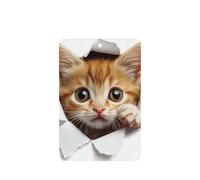 Ambientadores para coche, diseño de gato mirando fuera de un agujero, 4 unidades, tarjetas perfumadas colgantes, tarjetas perfumadas para tabletas de aromaterapia de coche