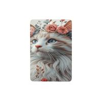 Ambientadores para coche, diseño de gato pastel con corona floral, 4 unidades, tarjetas perfumadas colgantes, tarjetas perfumadas para coche, tabletas de aromaterapia