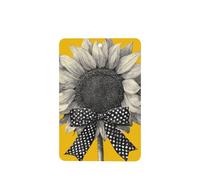 Ambientadores para coche, diseño de girasol con lazo de cinta blanca y negra, 4 unidades, tarjetas perfumadas colgantes, tarjetas perfumadas para coche, tabletas de aromaterapia