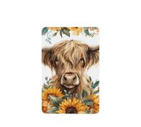 Ambientadores para coche, diseño de girasol, diseño floral, vacas de las tierras altas, 4 unidades, tarjetas perfumadas colgantes, tarjetas perfumadas para coche, tabletas de aromaterapia