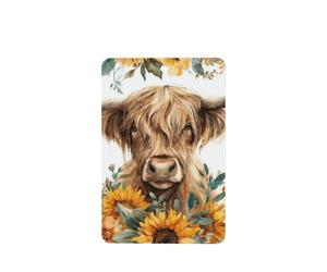 Ambientadores para coche, diseño de girasol, diseño floral, vacas de las tierras altas, 4 unidades, tarjetas perfumadas colgantes, tarjetas perfumadas para coche, tabletas de aromaterapia