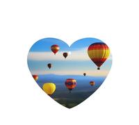 Ambientadores para coche, diseño de globo de aire caliente en el cielo, 4 unidades en forma de corazón, tabletas de aromaterapia, ambientadores perfumados para dormitorio y baño