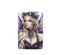 Ambientadores para coche, diseño de hadas rubias con alas moradas, 4 unidades, tarjetas perfumadas colgantes, tarjetas perfumadas para coche, tabletas de aromaterapia