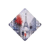 Ambientadores para coche, diseño de la Torre Eiffel, diseño de árbol de la ciudad de París, 10 unidades, para hojas colgantes perfumadas para baño, con cuerda