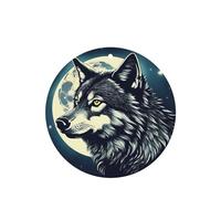 Ambientadores para coche, diseño de lobo y luna, juego de 4 tarjetas para colgar, proporciona un aroma duradero para el automóvil y el hogar