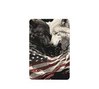 Ambientadores para coche, diseño de lobos blancos y negros, 4 unidades, tarjetas perfumadas colgantes, tarjetas perfumadas para coche, tabletas de aromaterapia