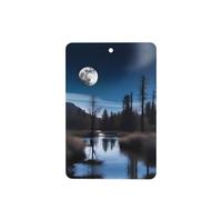 Ambientadores para coche, diseño de luna salvaje, 4 unidades, rectangulares, para colgar en tabletas de aromaterapia, ambientadores perfumados para dormitorio y baño