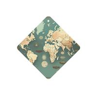 Ambientadores para coche, diseño de mapa del mundo, tarjetas con impresión retro, juego de 6 piezas para colgar, proporciona un aroma duradero para el automóvil y el hogar