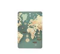 Ambientadores para coche, diseño de mapa del mundo, tarjetas con impresión retro, juego de 6 piezas para colgar, proporciona un aroma duradero para el automóvil y el hogar