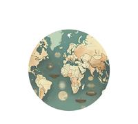 Ambientadores para coche, diseño de mapa del mundo, tarjetas con impresión retro, juego de 6 piezas para colgar, proporciona un aroma duradero para el automóvil y el hogar