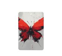 Ambientadores para coche, diseño de mariposa roja, 4 unidades, tarjetas perfumadas para colgar en tabletas de aromaterapia