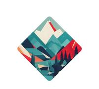 Ambientadores para coche, diseño de paisaje de montaña, juego de 6 tarjetas para colgar, proporciona un aroma duradero para el automóvil y el hogar