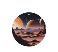 Ambientadores para coche, diseño de planeta desconocido, 6 unidades, forma redonda, para colgar en tabletas de aromaterapia, ambientadores perfumados para dormitorio y baño