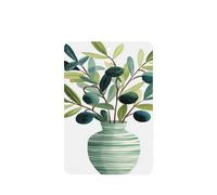 Ambientadores para coche, diseño de ramas de olivo en acuarela, 4 unidades, tarjetas perfumadas colgantes, tarjetas perfumadas para coche, tabletas de aromaterapia