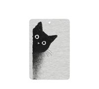 Ambientadores para coche, diseño de silueta de gato, 4 unidades, tarjetas perfumadas colgantes, tarjetas perfumadas para tabletas de aromaterapia de coche