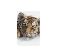 Ambientadores para coche, diseño de tigre mirando fuera de un agujero, 4 unidades, tarjetas perfumadas colgantes, tarjetas perfumadas para tabletas de aromaterapia de coche