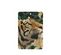 Ambientadores para coche, diseño de tigre y flor, 4 unidades, tarjetas perfumadas para colgar en tabletas de aromaterapia