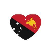 Ambientadores para coche en forma de corazón, diseño de bandera de Papua Nueva Guinea, 6 unidades, tabletas de aromaterapia para coche, armario, zapatero, elimina olores